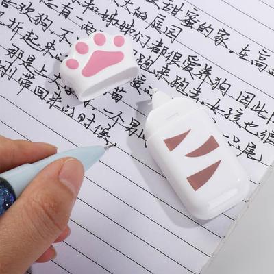 Student Prize Gift White Out Corrector Correction Supplies Stationery Cat Claw Correction Tape