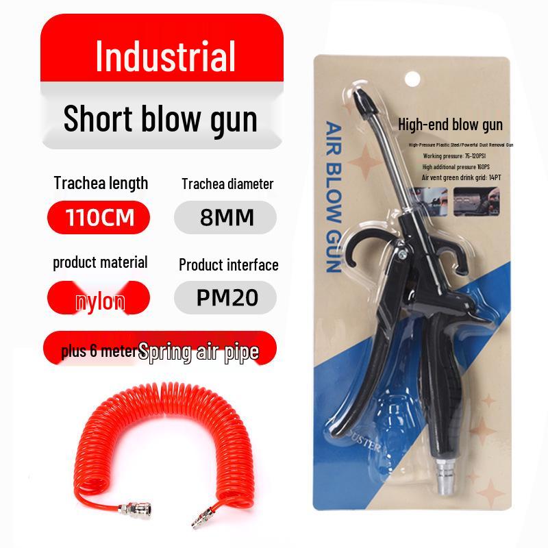 Heavy-Duty, Drop-Resistant High-Pressure Nylon Blow Gun for Auto Repair and Factory Cleaning