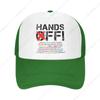 Black Snapback Hats for Men Snapback Trucker Hat for Womens Baseball Hats Hands Off Protest Cap