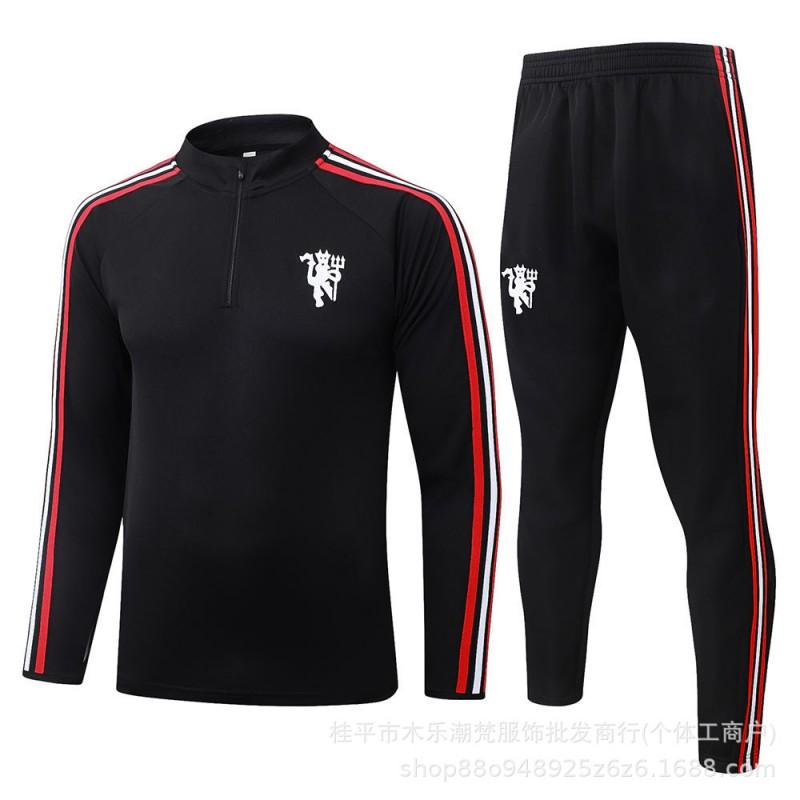 26/27 Season Spain Miami Marseille Training Top Long Sleeve Half Zip Tracksuit Kids Adult Football Jersey Fall Winter