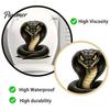Chic Housewarming Gifts Funny Snake Toilet Lid Decal, Cartoon Sticker, Waterproof Decorations Wall Art Decor for Bathroom, Restroom, Fridge,