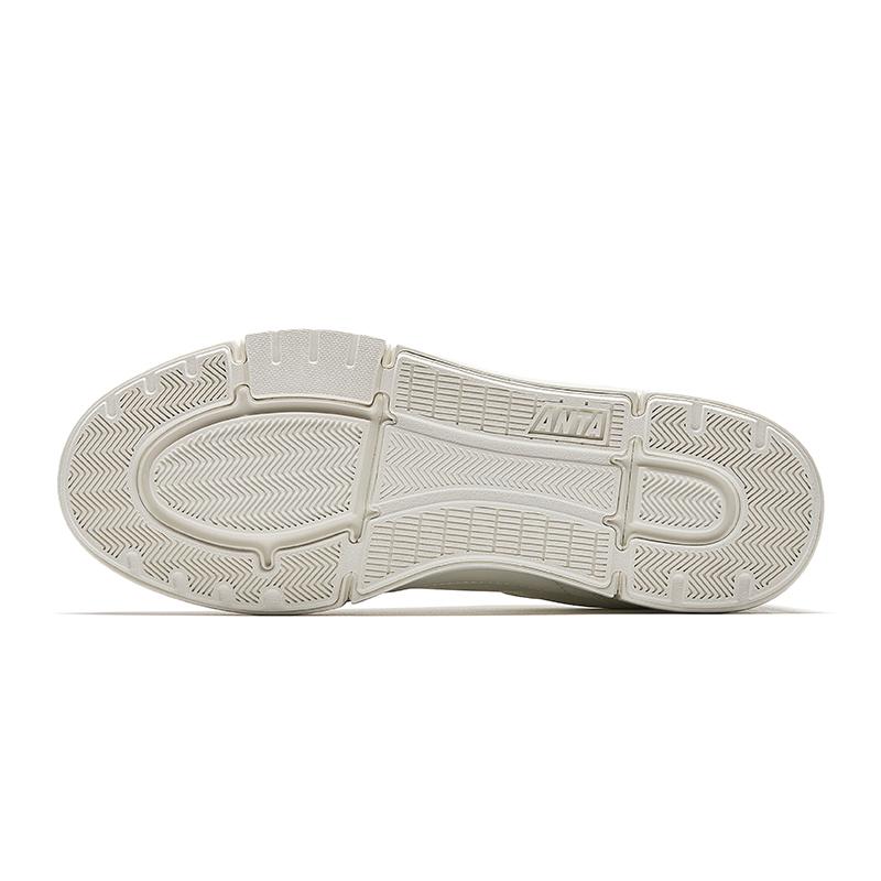 Anta Breath Slip Resistant Abrasion Resistant Low top Skateboard Shoes Women's White Sneakers 122528018-1