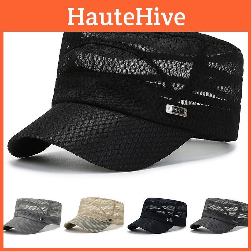 Letters Embroidery Sp Summer Hat Breathable Middle Aged Elderly Outdoor Sports