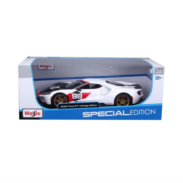 Miniatures montées - Ford GT Heritage 2021 1/18 Maisto