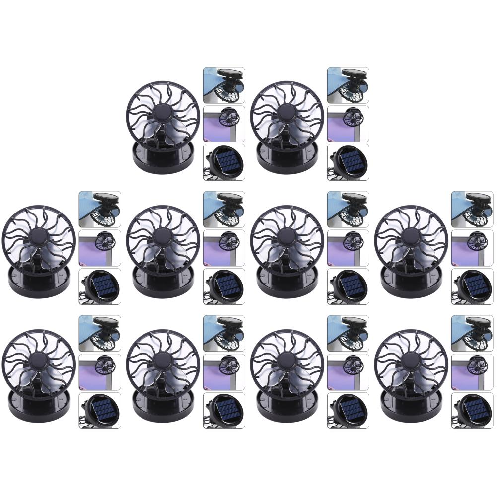 1-10Pcs Mini Portable Solar Clip Fan Travel Camp Hiking Summer Camping Hiking Wilderness Survival Cooling Fan Solar Fan Hat Clip