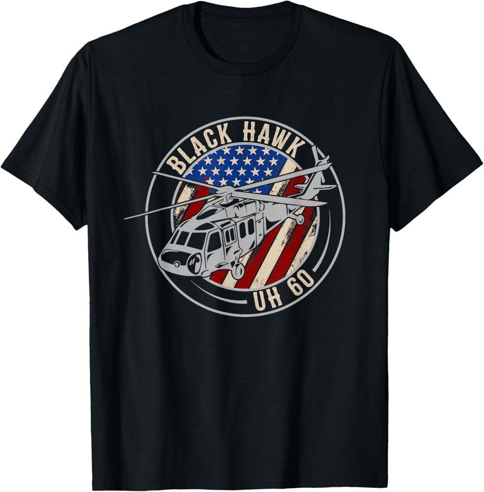 NEW LIMITED Patriotic USA Flag Military Helicopter UH-60 BlackHawk Shirt S-5XL Unisex T-Shirt