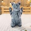 Simulated 3D Cat Tiger Throw Pillow Doll Plush Toy Holding Sleeping Rag Doll Cat Funny Bedside