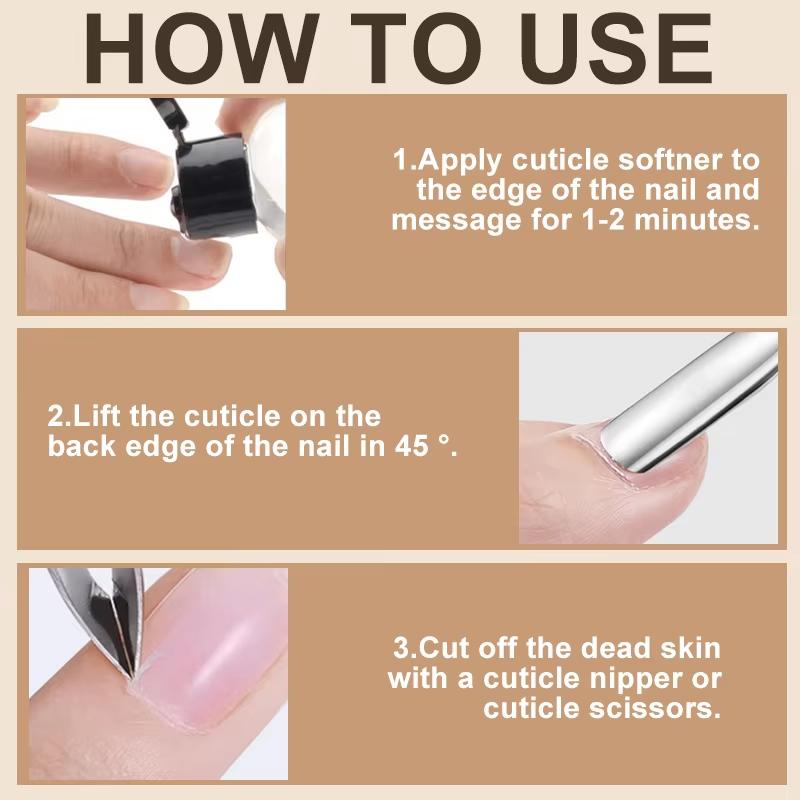 Nail Professional Stainless Steel Nail Cutter Scissor Nippers Muti Function Cuticle Pusher Remover Nail Care Manicure Tools