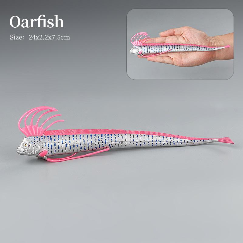 Set di Action Figure Modello Animali Marini - Pesci Oceanici Tonno Pesce Vela Persico Cernia Salmone PVC Giocattolo Educativo per Bambini
