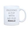 Beagle -Kubek Ze Zdjęciem I Napisem Geometryczny Pies Art-Dog
