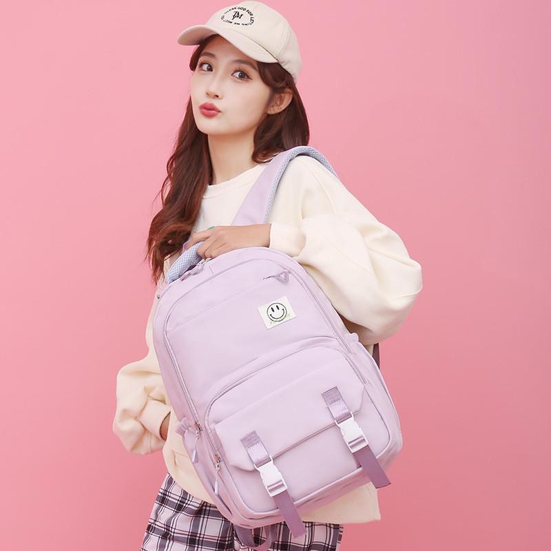 Large Capacity Oxford Cloth Casual Backpack For High School Students Simple Urban Style Wear-resistant Unisex