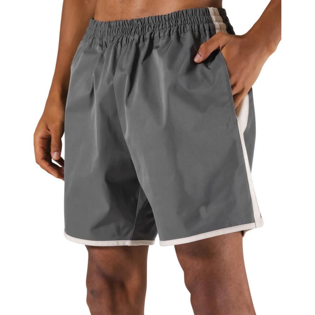 Herren Freizeitsport-Hose, Herren Locker Farbblockiert Schnelltrocknende Shorts