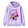 Kids Boys Girls Hoodie, Colorful Music Girl Group Disco Star Print Casual Long Sleeve Pullover Sweatshirt for Daily Wear
