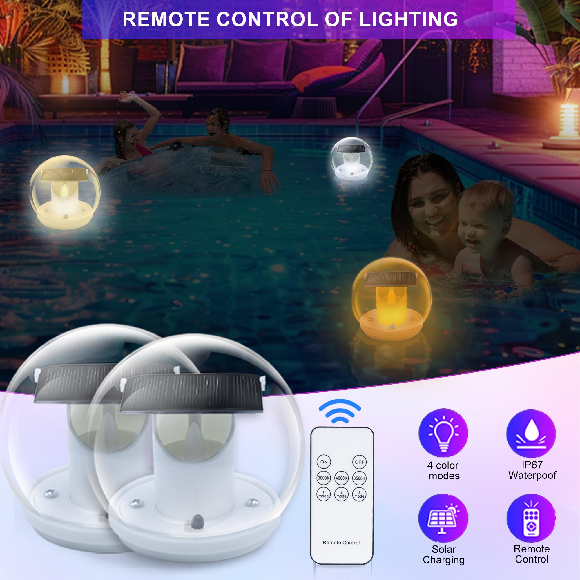 

Solar Floating LED Pool Light – OWOSALD – RGB Color, Compact Size, IP67 Waterproof – Model SFL01