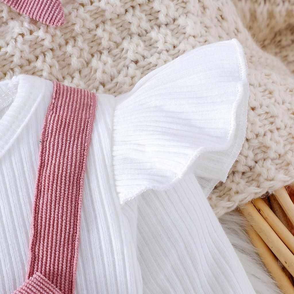 Podzim 2025 Roztomilá bílá košile s dlouhým rukávem a vícebarevným potiskem pro miminka, pro evropský a americký trh