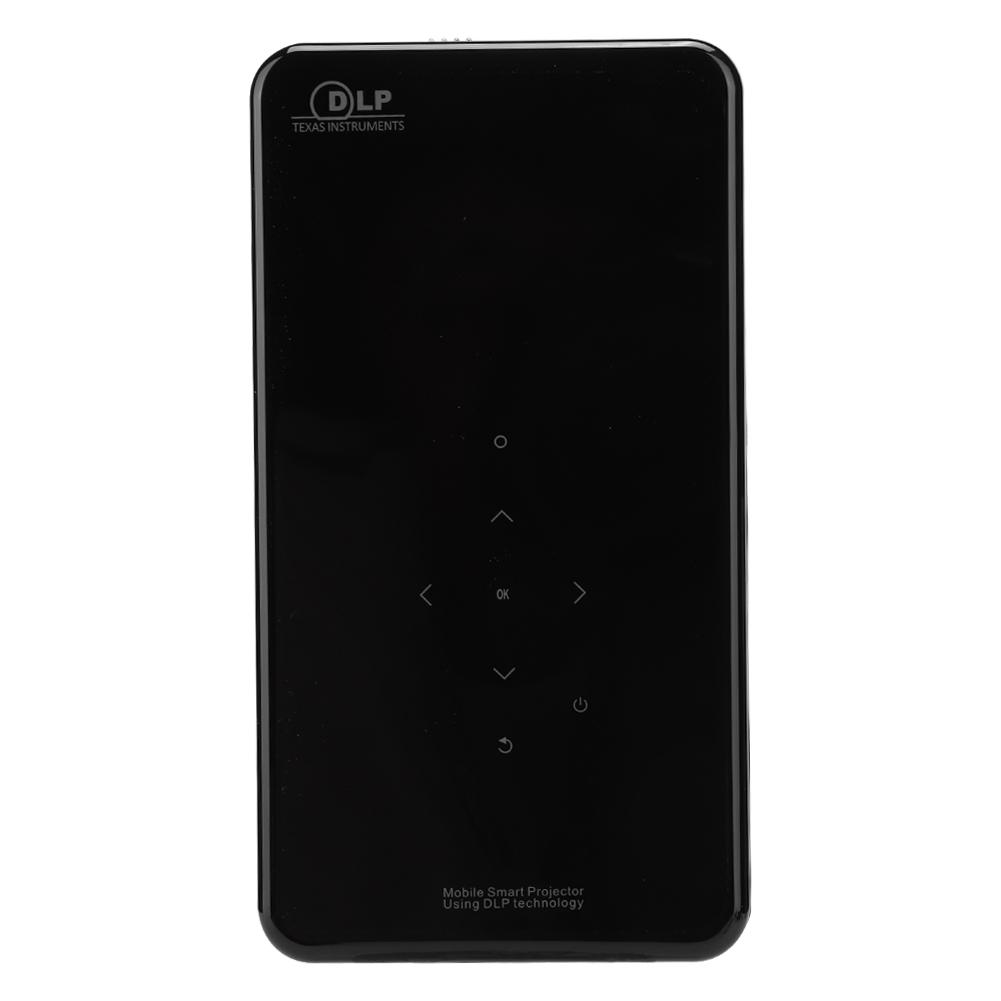 

Портативный DLP HD для Android 7.1 Bluetooth WiFi проектор черный с пультом дистанционного управления 110-240 В(2+16G EU Plug