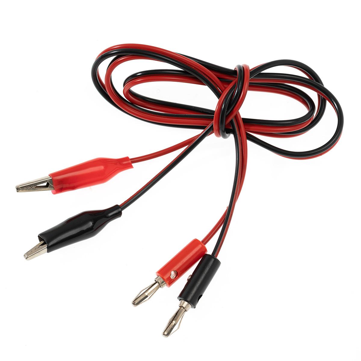 

1 Метр Затискач Крокодил Затискач Алігатор до Штекера Банан Тестовий Кабель Провід Роз єм Подвійний Тестовий Щуп для Мультиметра Інструмент для Вимірювання