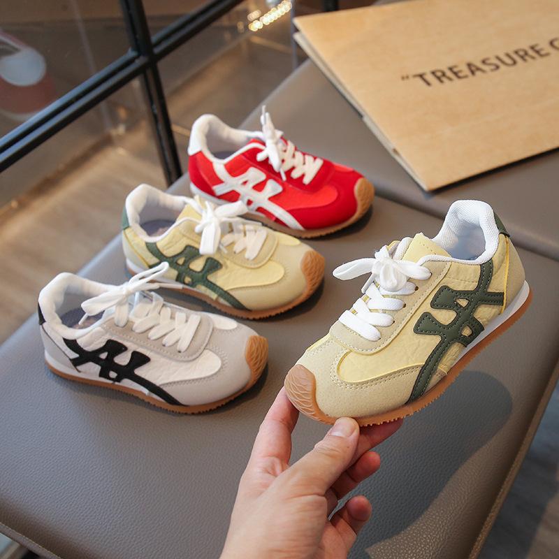 Children's Forrest Gump shoes 2025 new girls breathable casual shoes spring and autumn boys sports shoes medium and older children's net shoes