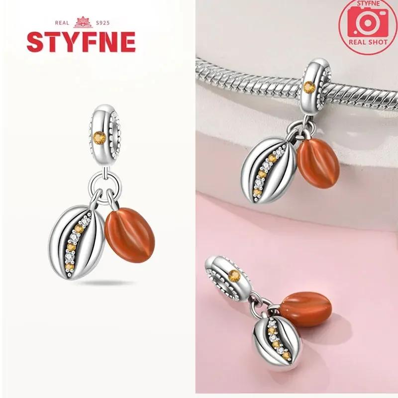 Coppermoe Paw Coffee Cup Beads Pendant Fit Charmscopper Original Bracelet For Women Fine Jewelry Diy Gifts