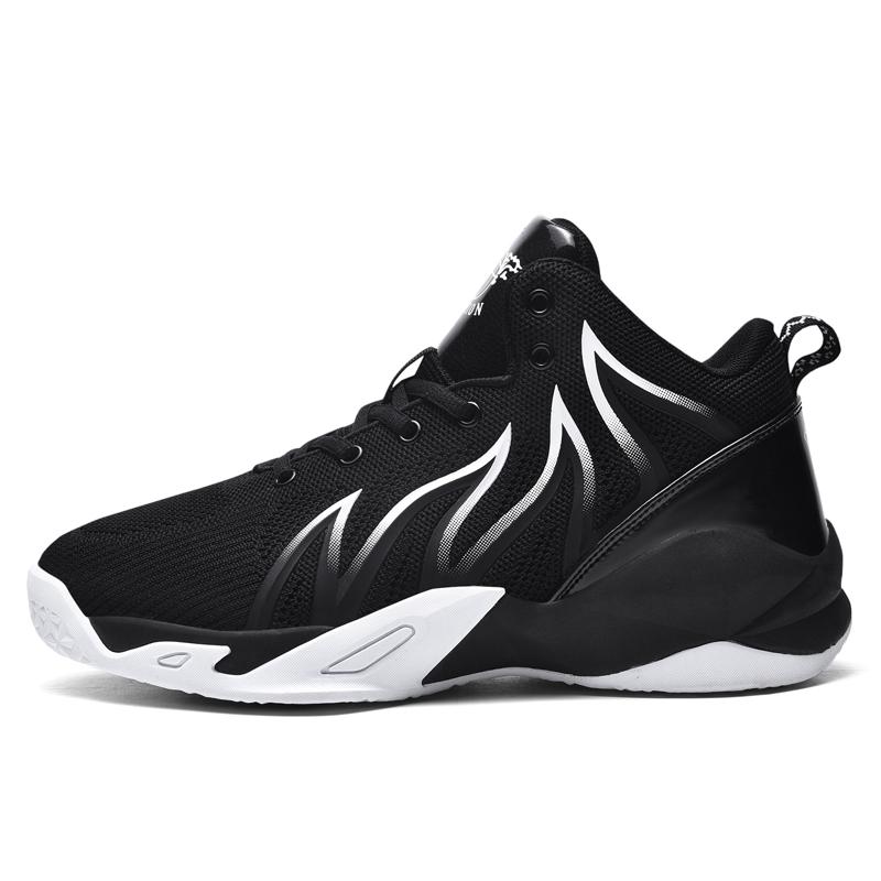 

Большой размер 36-48 Баскетбольные кроссовки Дышащая сетка Баскетбольные кроссовки Амортизирующие Высокие кроссовки Обувь для соревнований и тренировок 36 черный белый