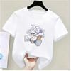 Summer New Arrival One Piece Pattern Tshirt unisex anime print casual shortsleeved fashionable streetwear top Y2K style
