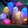 Halloween Skull String Lights Multicolor Skull Shaped LED Lights Waterproof Decorative String Lights for Festivals Anniversary Makeup Parties