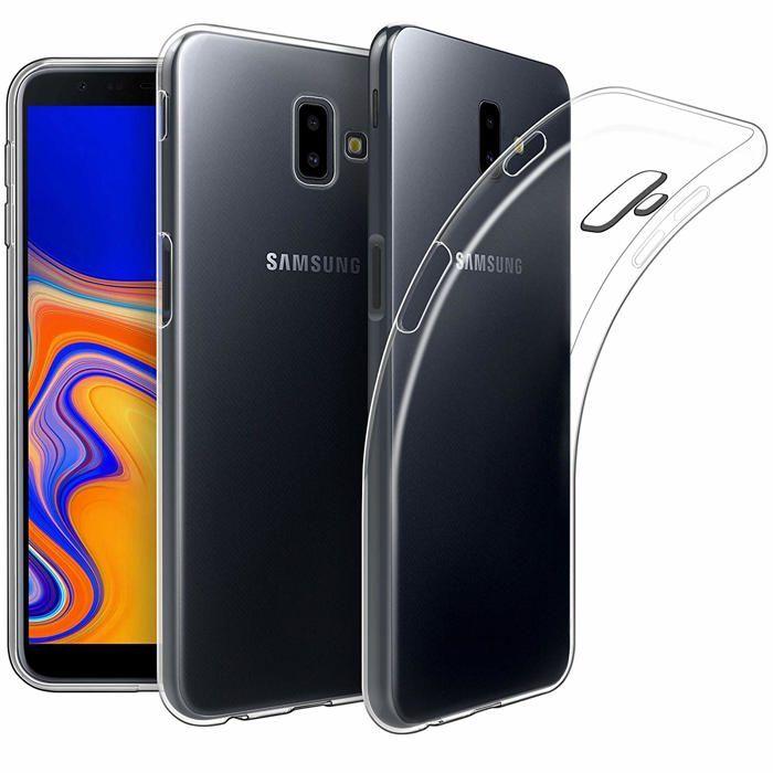 Coque et tour de cou pour Samsung Galaxy J6 PLUS 2018 - TPU Souple Transparent Cordon Noir réglable Phonillico®