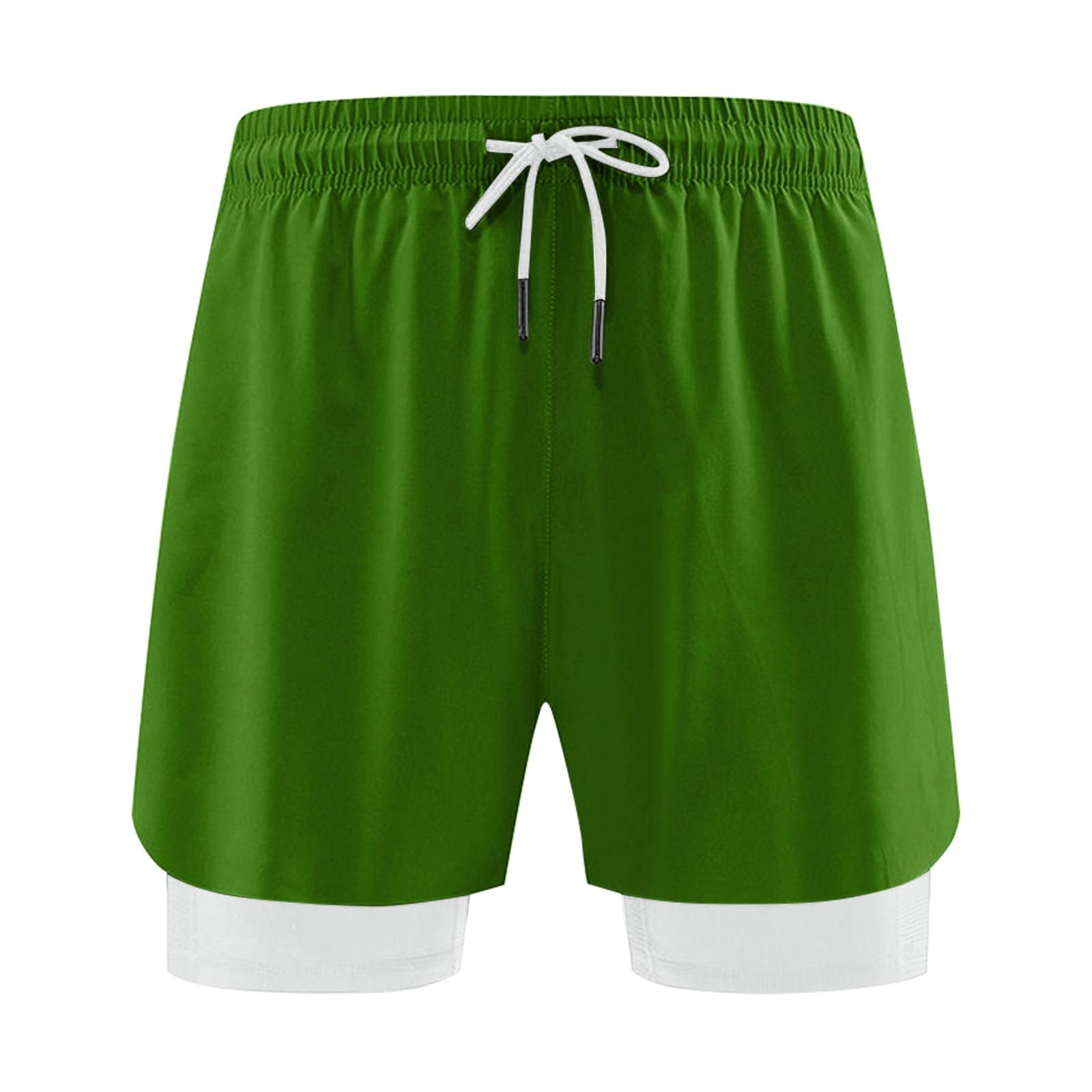 

Мужские однотонные повседневные модные шорты Мужские свободные дышащие шорты L армия зеленый