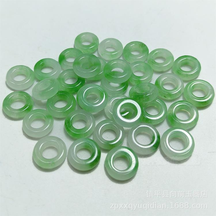 Bashan 10mm Jade Running Ring Beads for DIY Jewelry Accessories