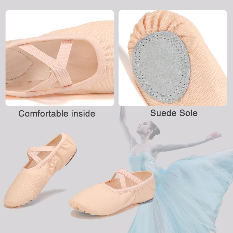 Women Ballet Shoes Girls Dance Slippers Split Sole Gymnastics Yoga Dancing Shoes Canvas Children Adult Ballerina Shoes