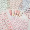 12 Sheets Self-Adhesive Nail Decals French Tip Nail Stickers Nails Art Decorations French Line Nails Art Stickers