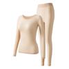 Women's Seamless Thermal Underwear Set: Skin-Beautifying, High-Elastic, Long-Sleeved Top & Pants