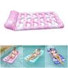 Pool Air Mattress Wide Leaf Floating Pad For Adults Robust PVC Construction Quick Dry Water Mat
