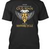 Old Unisex Motorcycle Never Underestimate An With A T Shirt Made In Usa S To 5xl