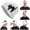 Cute Black Cat Men Women Adult Beanies Caps Knitted Bonnet Hat Warm Hip Hop Autumn Winter Outdoor Skullies Hats
