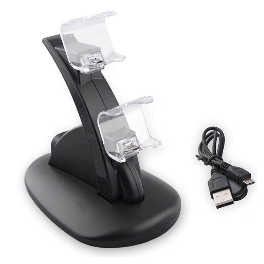 

For Dual Fast Charger Controller Charger Station Charging Cradle Dock for Gamepad Controller чорний