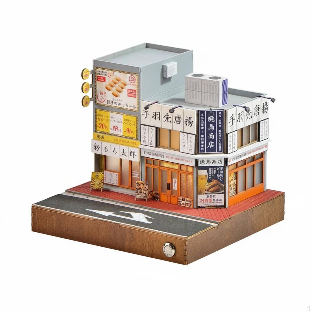 Street Scenery Model Kit 1:64 Scale Yakitori Shop Miniature Hobby Set
