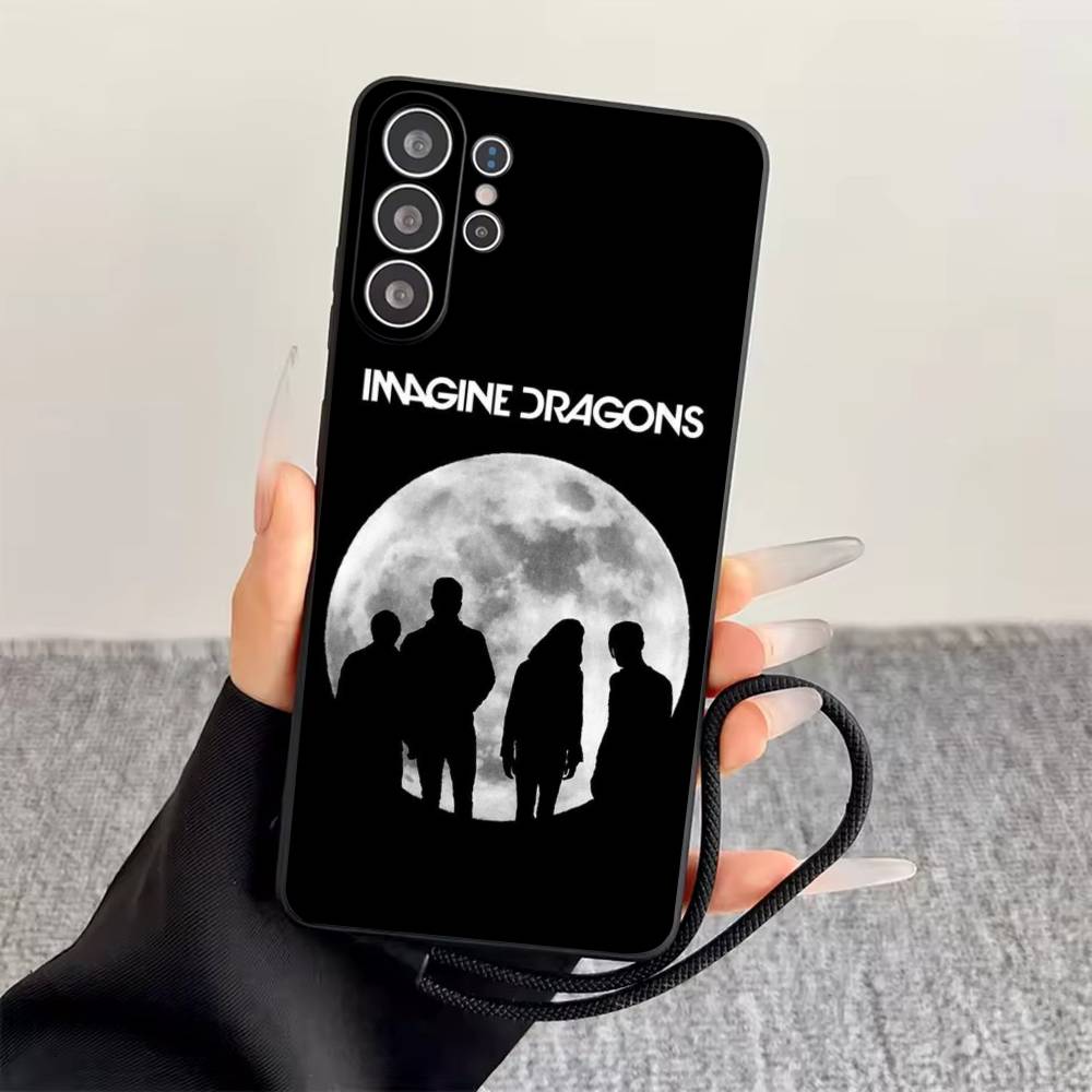 

I-Imagine D-Dragons Phone Case Black Silicone Soft For Samsung S25,S24,S21,S22,S23,S30,Ultra,S20,Plus,Fe,Lite Samsung S24fe
