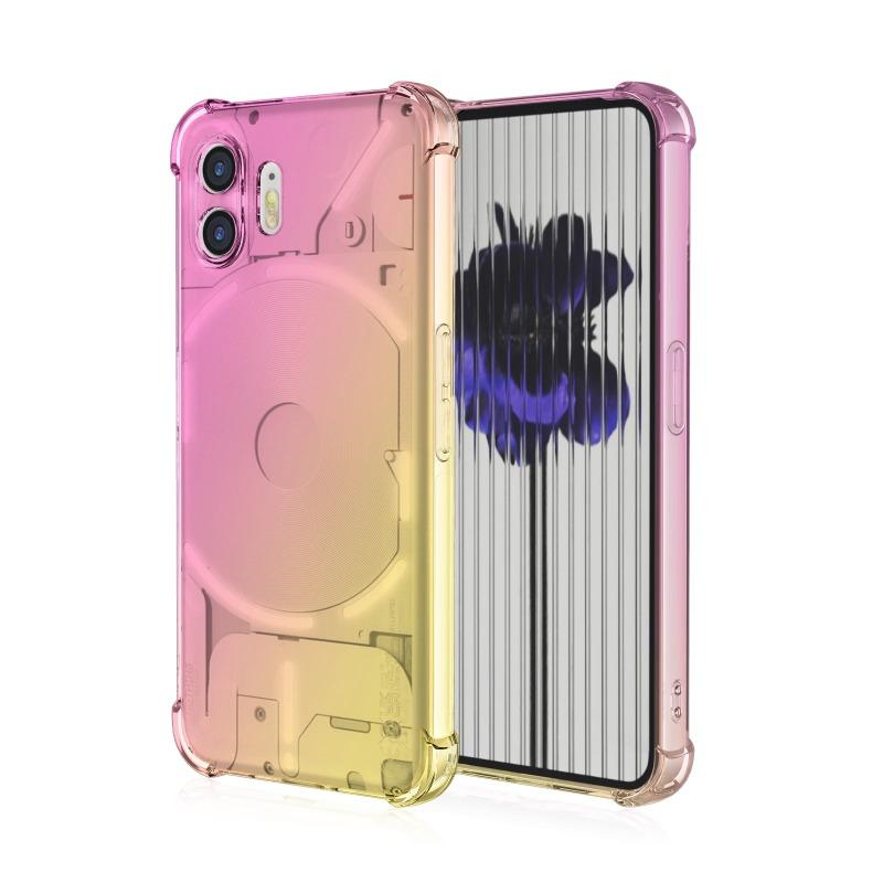 Husă de telefon din silicon gradient rezistentă la șocuri pentru Nothing Phone 3A 3Apro 2A Plus Husă din silicon translucidă pentru Nothing Phone 3A Pro