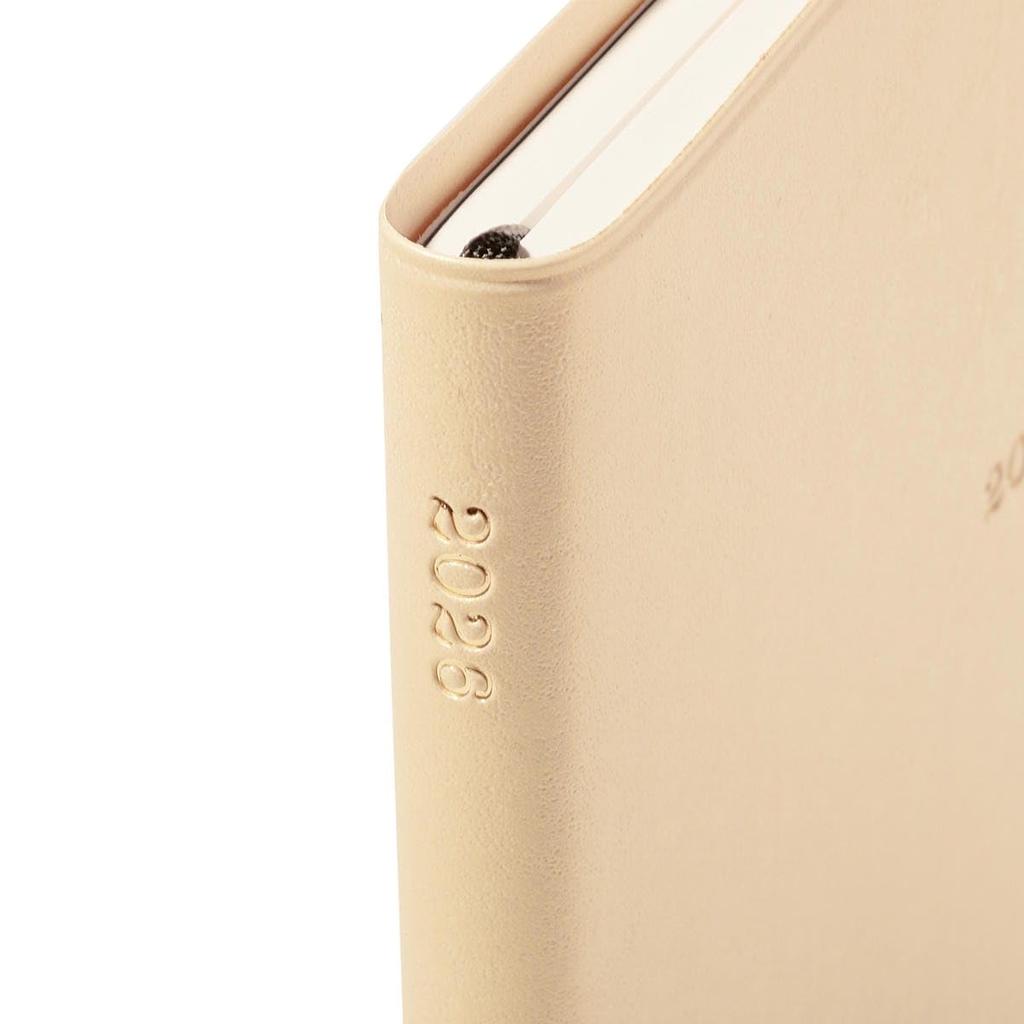 2026 Planner, Weekly Planner, December 2025, Semi-A5 Size, Nuance Color, Champagne Gold, EDiT 26WDR-ETH02-CG