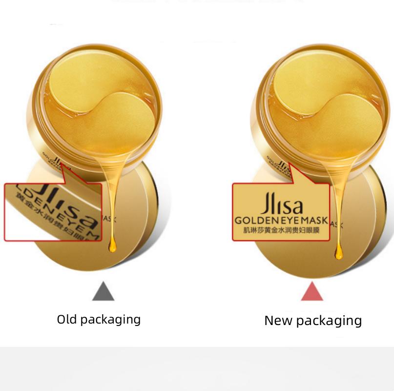 60PCS Collagen Eye Mask Anti Wrinkle Gel Gold Hydrating Eye Mask Moisturizing Fading Dark Circles Eye Patche Moisturizing Eye Mask