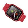 USAMS Strap with Case for Apple Watch 4/5/6/7/Se 44/45mm. Red Zb74Iw3 (Us-Zb074)
