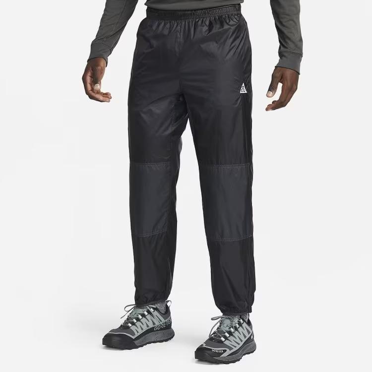 Nike Letter Print Small Logo Taped Waterproof Drawstring Joggers Men Bottoms Black DB1135-045