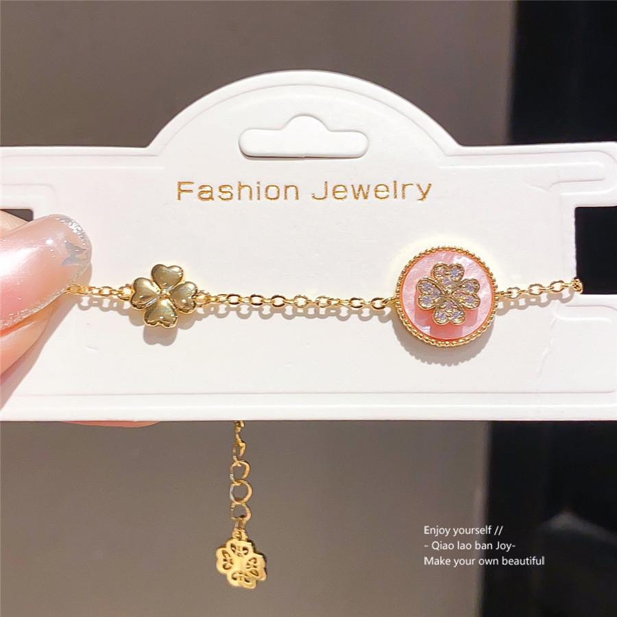Summer 2026 Zircon Flower Bracelet For Women Elegant Gift Party Accessory