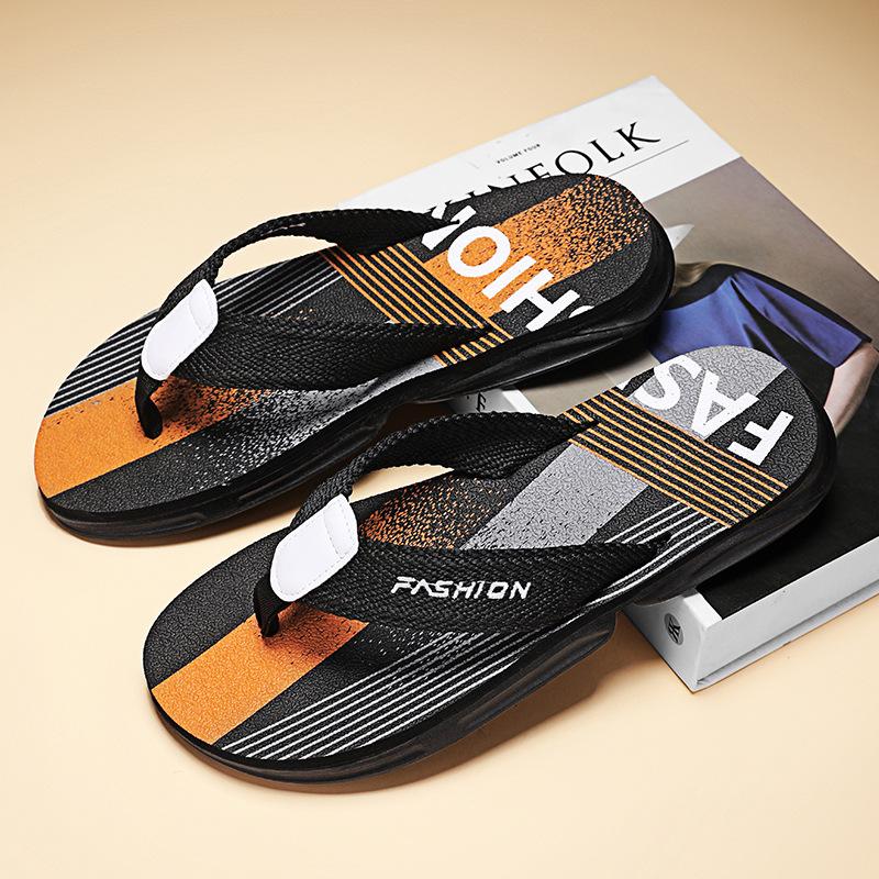 

Чоловічі шльопанці літа 2025 року, новий трендовий одяг для активного відпочинку, нековзні персоналізовані тканинні ремені, високоякісні тапочки для пляжного взуття 45