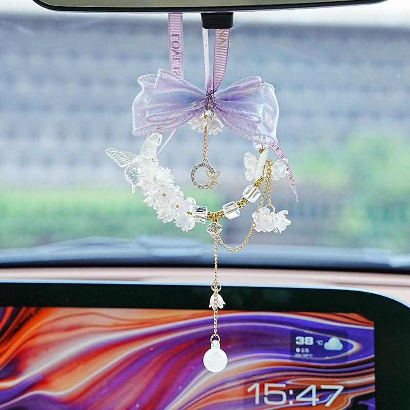 

Pendant Crystal Car Butterfly Decoration Accessories Girl Woman Purple Gifts фіолетовий