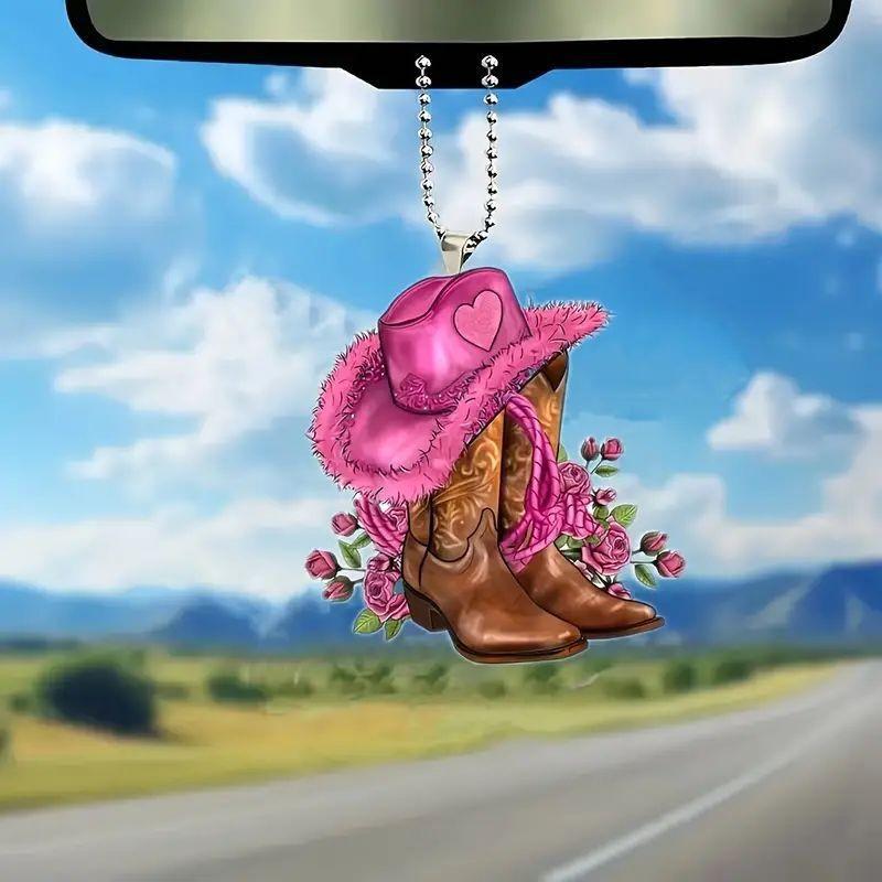 

Eyecatching Cartoon Acrylic Car Pendant For Decorative Rearview Mirror Vehicles In