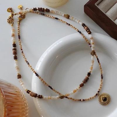Handmade Mori French Versatile Shell Casual Style Necklace Jewelry