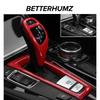 For BMW F10 F07 F06 F12 F25 F26 X3 X4 F30 F20 F32 F22 Carbon Fiber ABS Gear Shift Knob Cover Sticker Car Interior Accessories