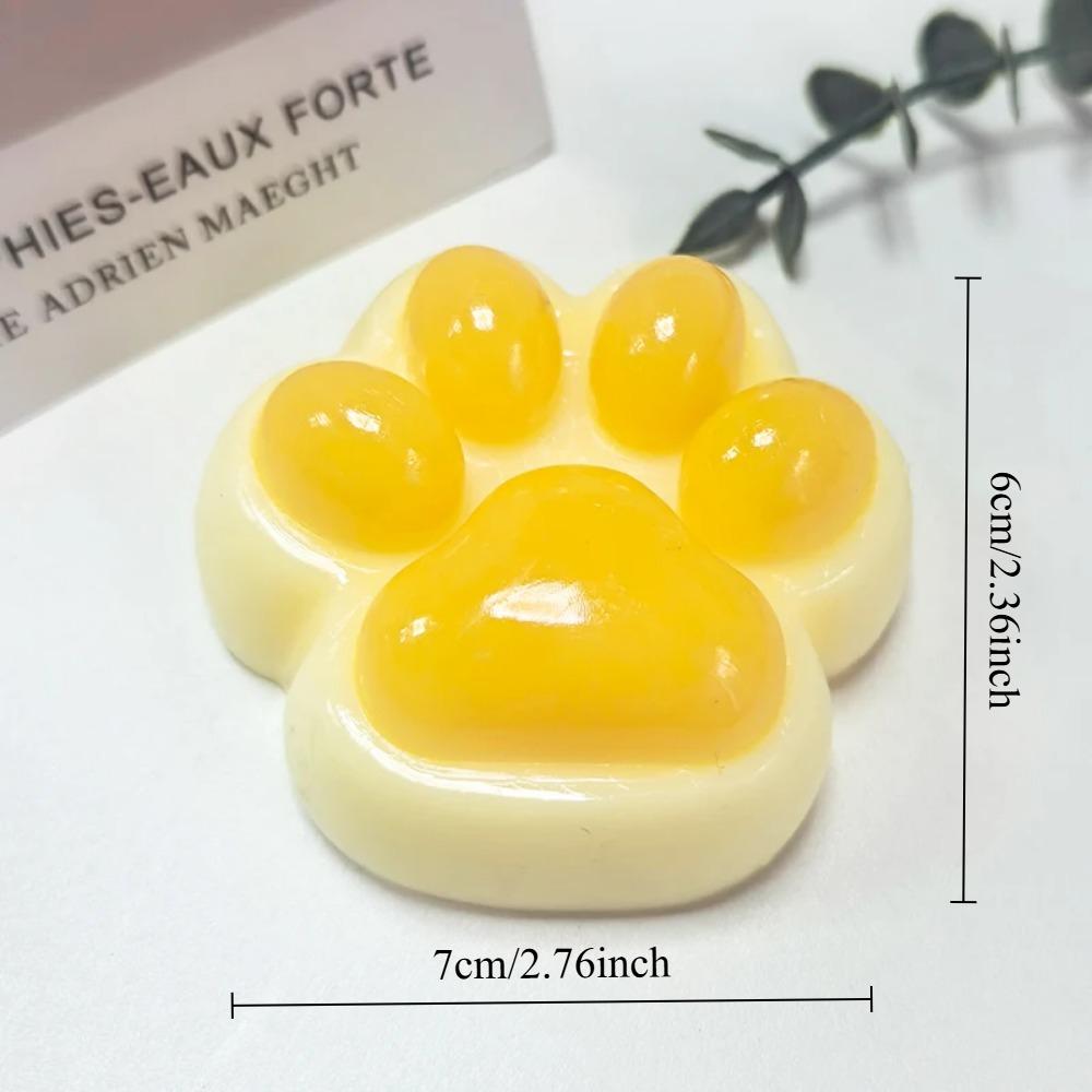 Soft Taba Squishy Cat Paw Fidget Toys  Sensory Stress Relief Toy For Kids Adults Anxiety Relaxation, Squeeze Gift For Friends